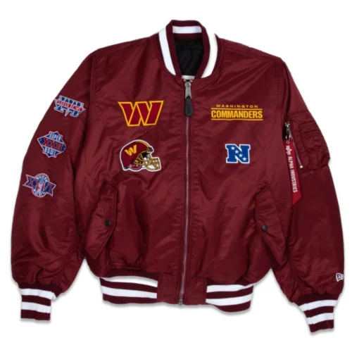 Washington Commanders  Ma-1 Bomber Varsity Jacket