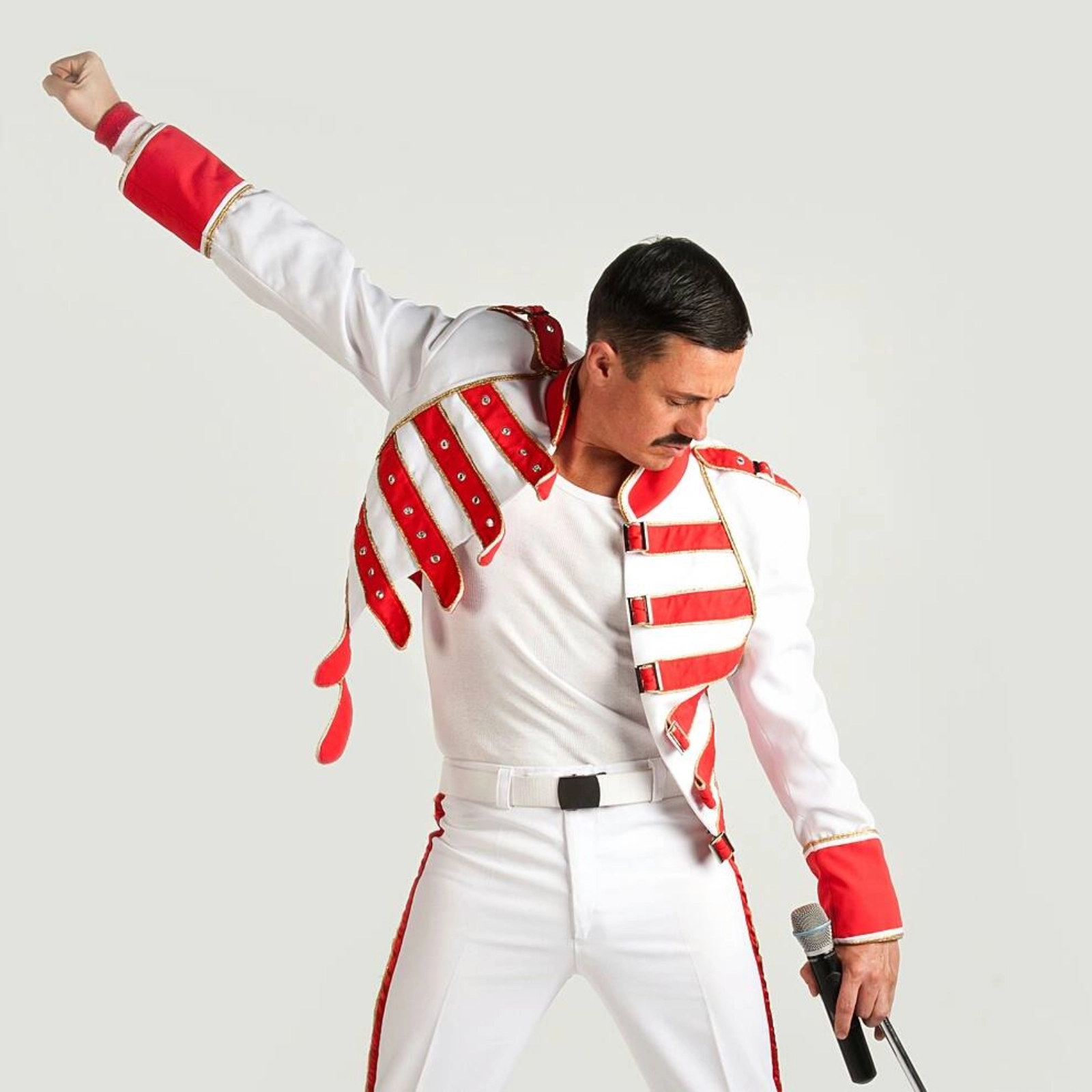 Freddie Mercury White Leather Jacket - Image 9