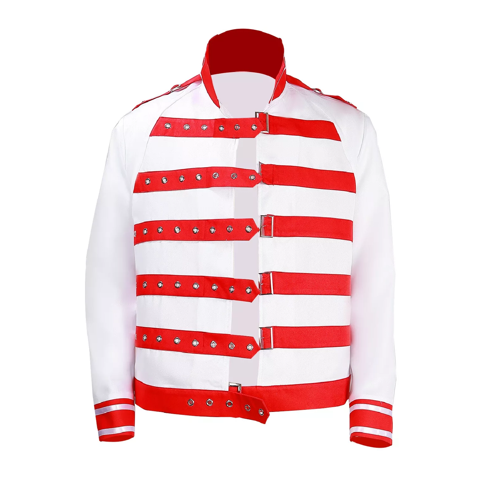 Freddie Mercury White Leather Jacket - Image 3