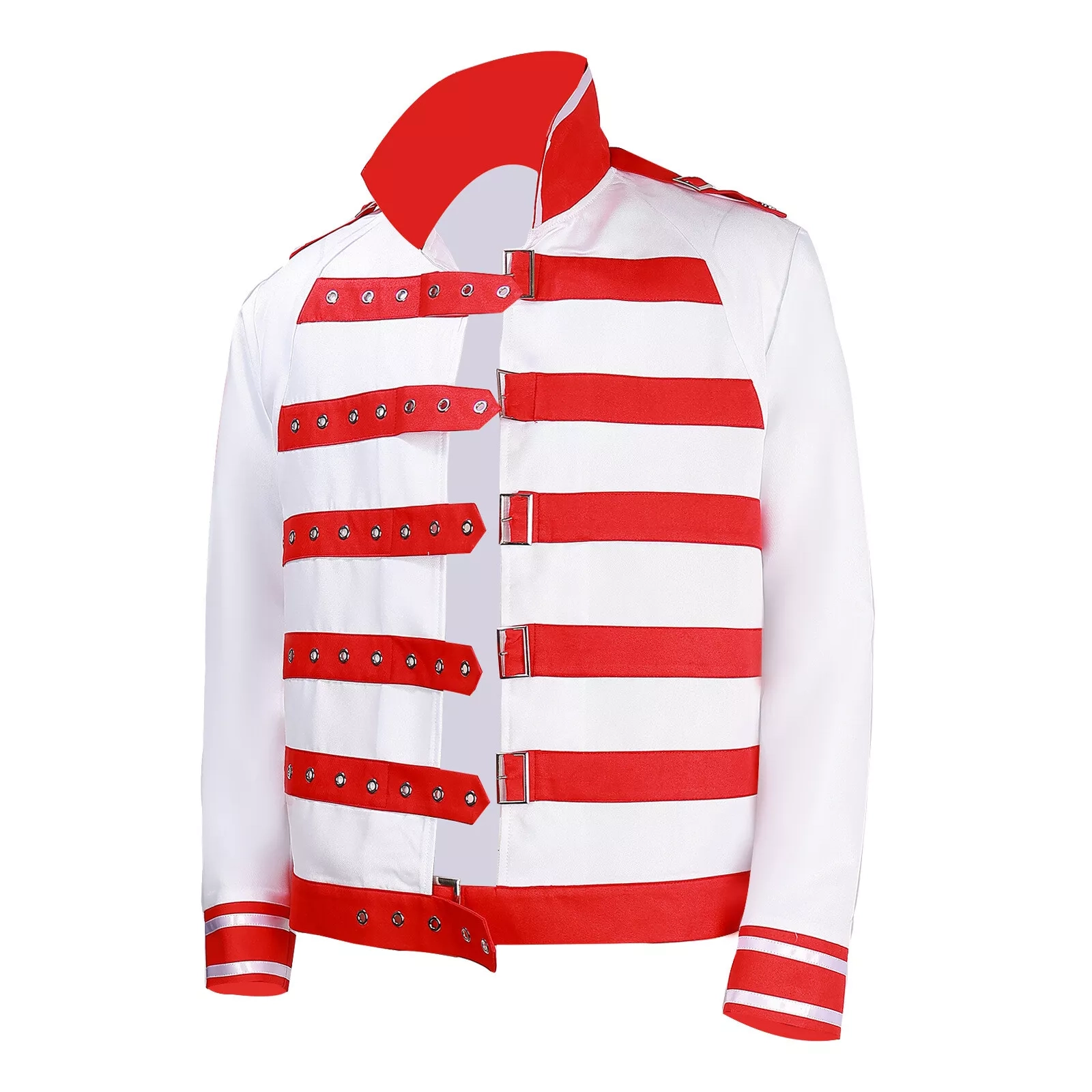 Freddie Mercury White Leather Jacket - Image 4