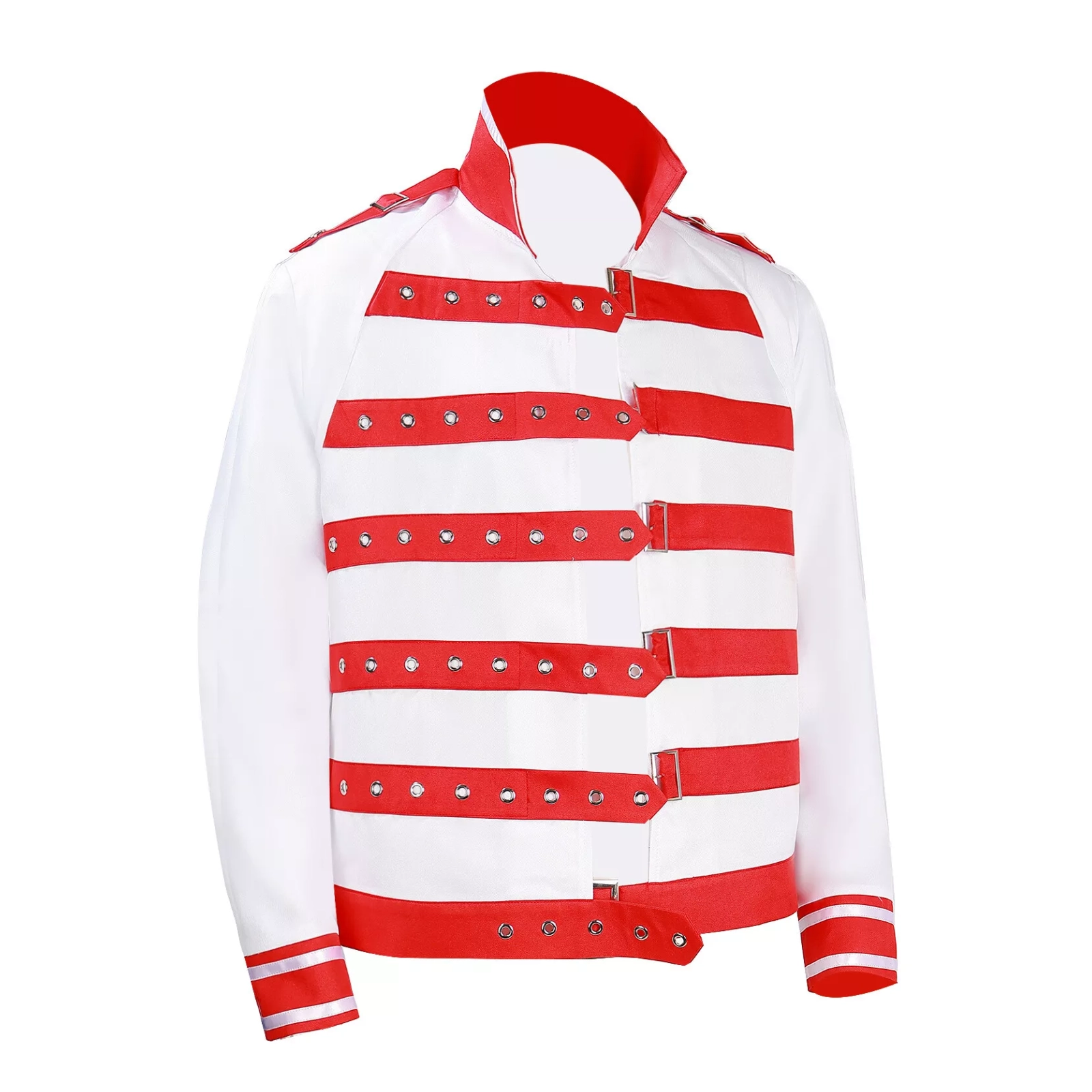 Freddie Mercury White Leather Jacket - Image 5
