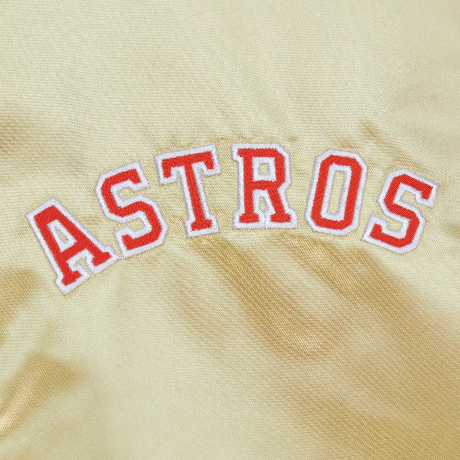 Houston Astros Team OG 2.0 Full-Zip Satin Varsity Gold Jacket - Image 3