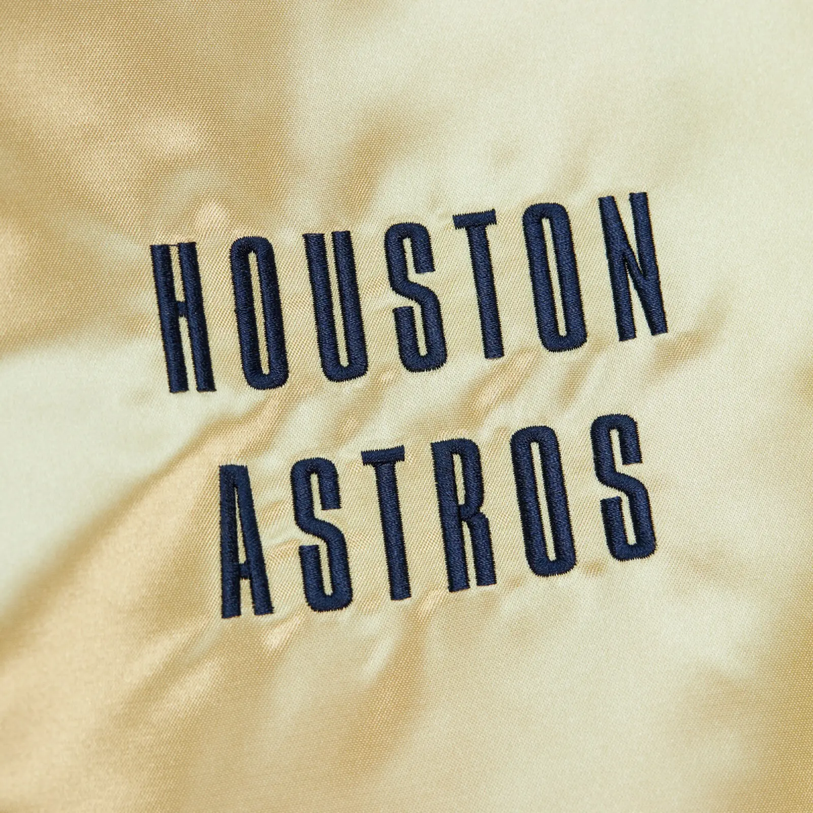 Houston Astros Team OG 2.0 Full-Zip Satin Varsity Gold Jacket - Image 4