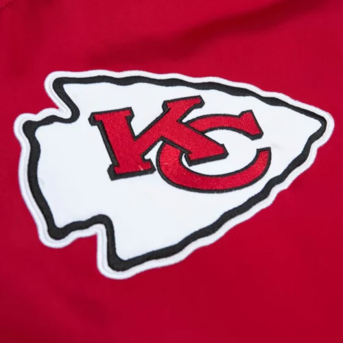 Kansas City Chiefs Cooperstown Heavyweight Full-Snap Satin Varsity Jacket - Image 3