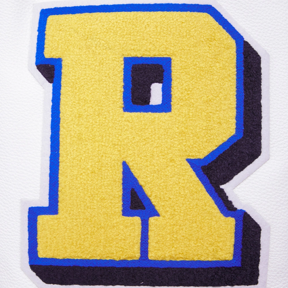 Los Angeles Rams Mashup Blue/White Wool & Leather Varsity Jacket - Image 5