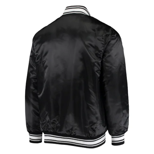 Alternative view of New York Jets Locker Room Black Satin Varsity Satin Jacket