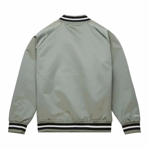 Alternative view of Los Angeles Kings Throwback Wordmark Satin Varsity Jacket