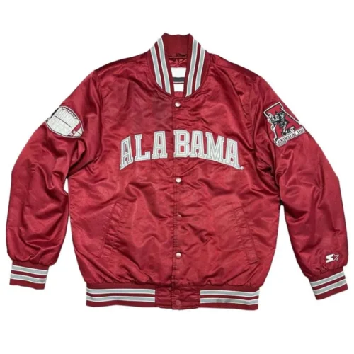 Alabama Crimson Tide Red Champs Rare Satin Jacket