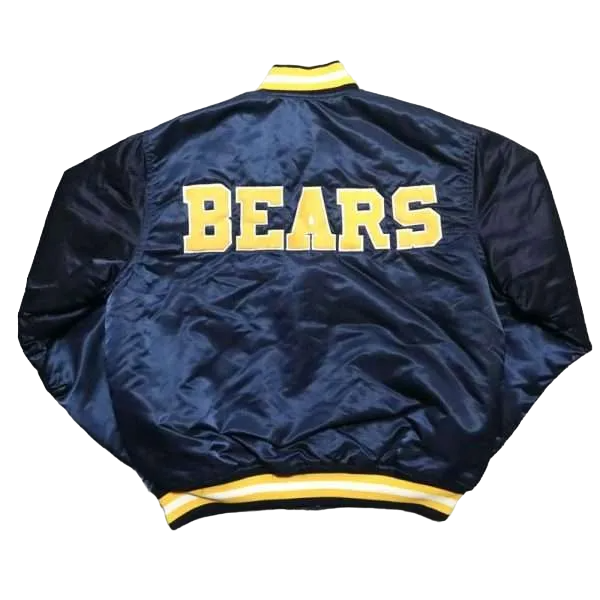 California Golden Bears Vintage 90’s Navy Satin Varsity Jacket - Image 2