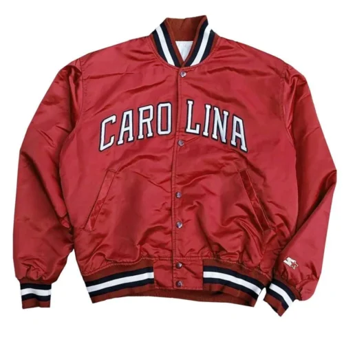 South Carolina Gamecocks Navy Satin Varsity Jacket