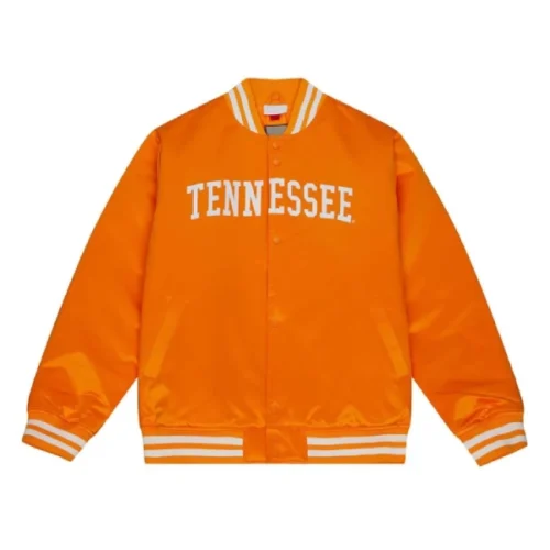 Tennessee Volunteers Bomber Orange Satin Varsity Jacket