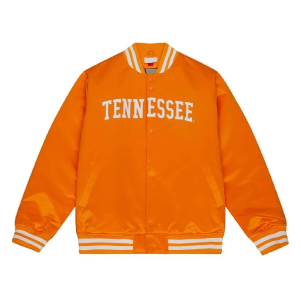 Tennessee Volunteers Bomber Orange Satin Varsity Jacket