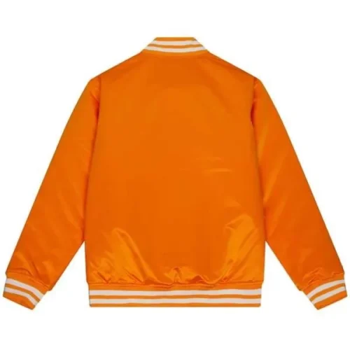 Alternative view of Tennessee Volunteers Bomber Orange Satin Varsity Jacket