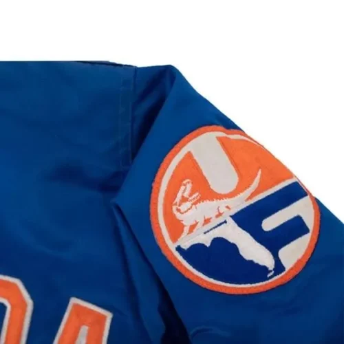 Florida Gators Bomber Blue Satin Varsity Jacket - Image 3