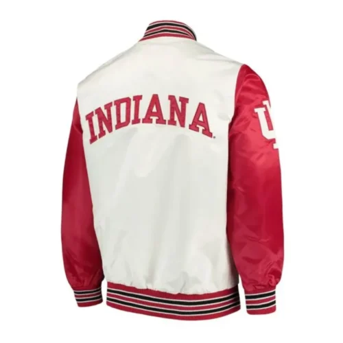 Alternative view of Indiana Hoosiers The Rookie satin Varsity Jacket