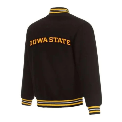 Alternative view of Iowa Hawkeyes One Color Black Wool Varsity Jacket