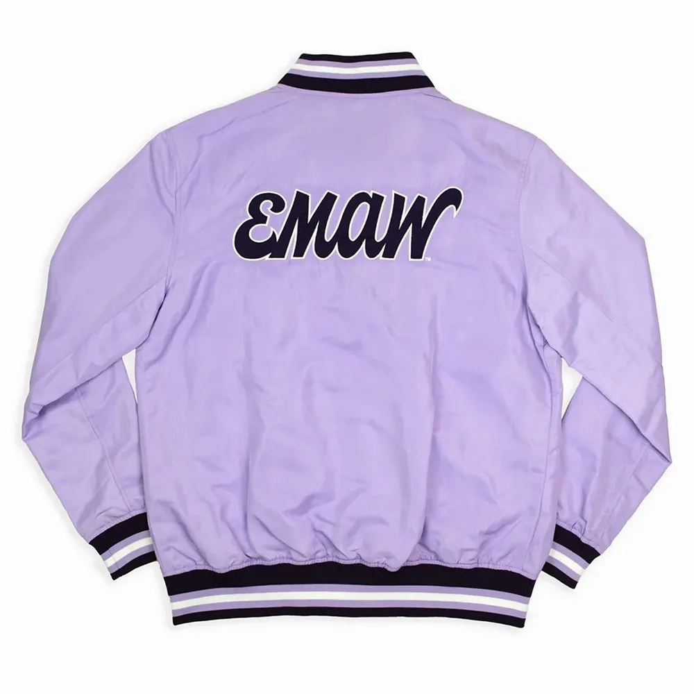 Kansas State Wildcats Script Retro Light Purple Bomber Varsity Jacket - Image 2
