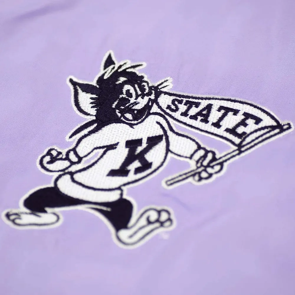 Kansas State Wildcats Script Retro Light Purple Bomber Varsity Jacket - Image 3