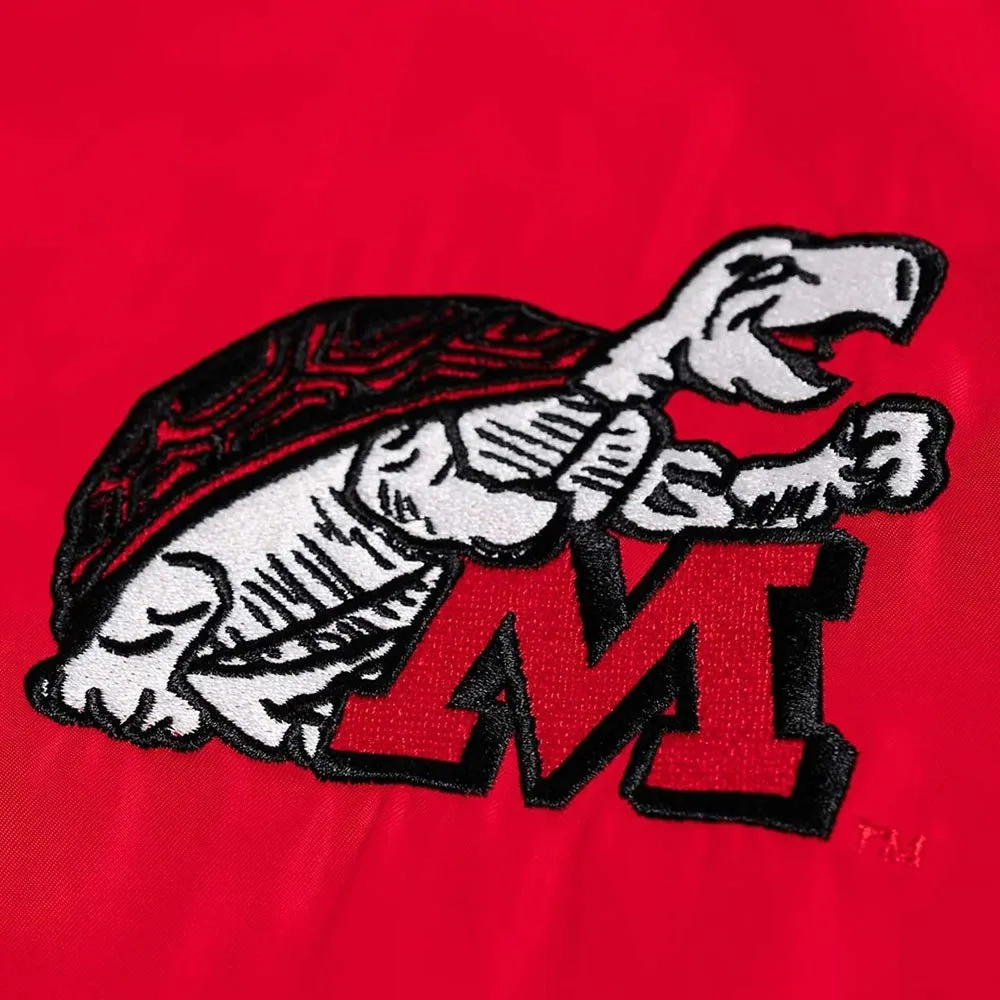 Maryland Terrapins Retro Bomber Satin Jacket - Image 2