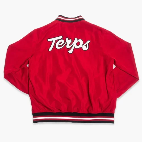 Maryland Terrapins Retro Bomber Satin Jacket - Image 3