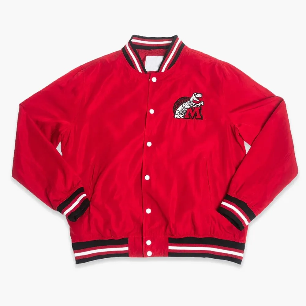 Maryland Terrapins Retro Bomber Satin Jacket