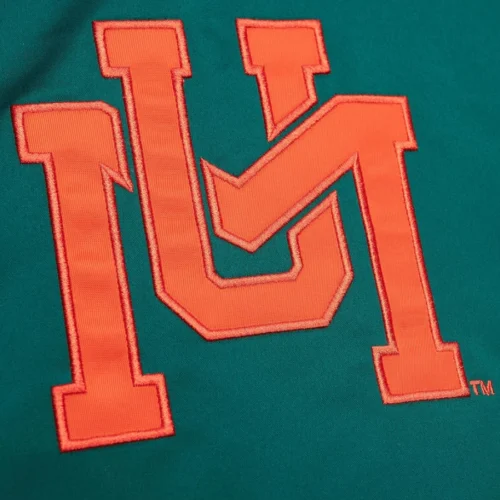 Miami Hurricanes Cooperstown Heavyweight Red Satin Varsity Jacket - Image 3