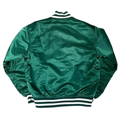 Alternative view of Michigan State Spartans 80’s Green Varsity Jacket