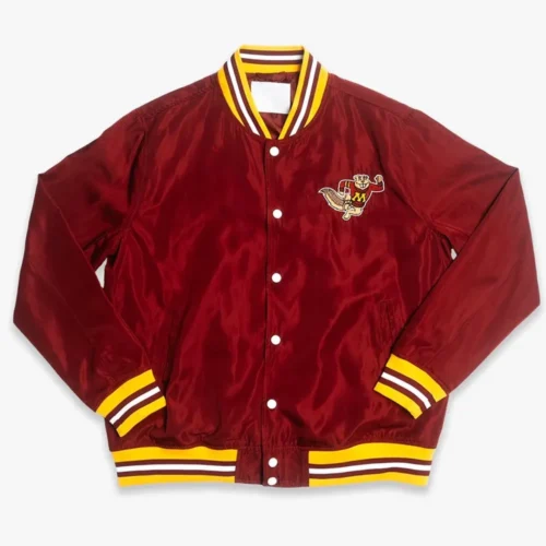 Minnesota Golden Gophers Script Burgundy Bomber Satin Varsity Jacket