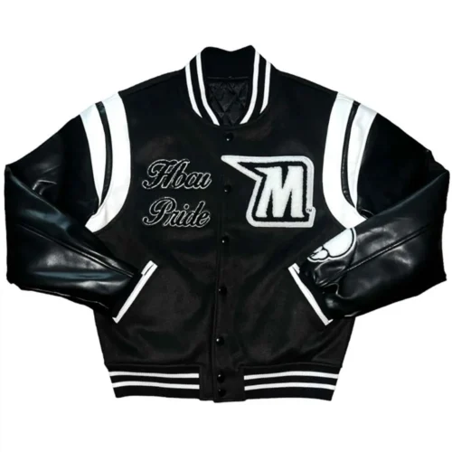 Morgan State Bears Vintage Pride Black Wool & Leather Varsity Jacket