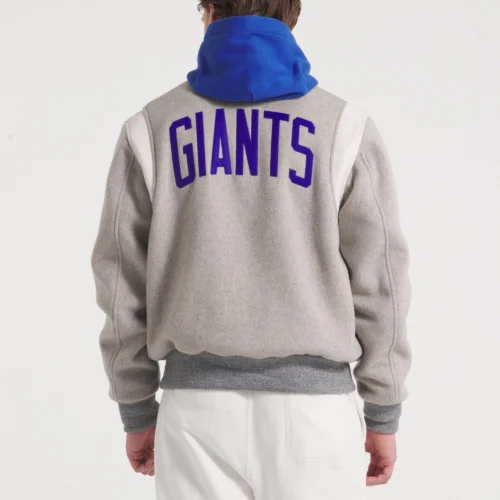Alternative view of New York Giants x Todd Snyder Cashmere Gray Varsity Jacket