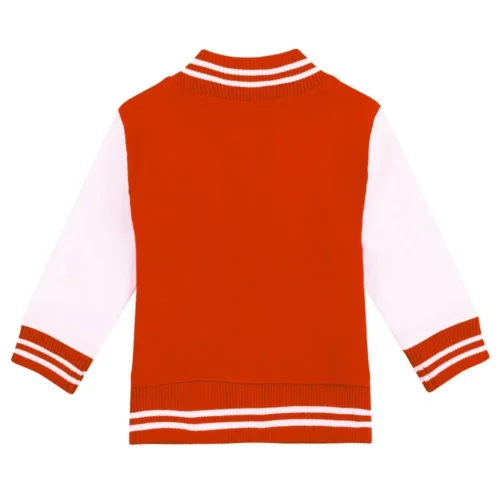 Alternative view of Oklahoma Sooners Full-Snap Orange Wool Varsity Jacket