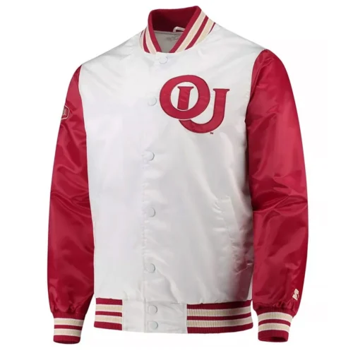 Oklahoma Sooners The Legend Black Satin Varsity Jacket