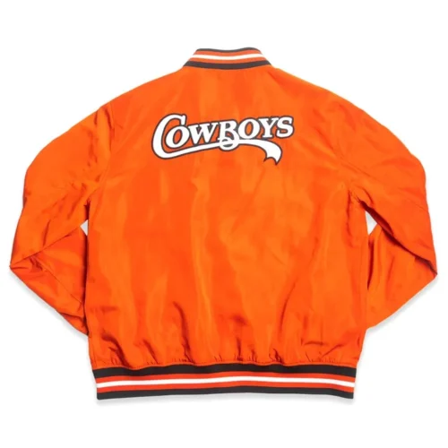 Alternative view of Oklahoma State Cowboys Bomber Satin Jacket