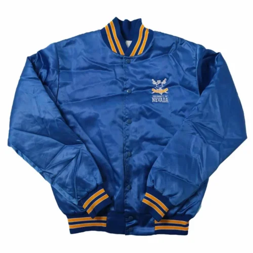 UNLV Rebels Vintage Blue Satin Varsity Jacket