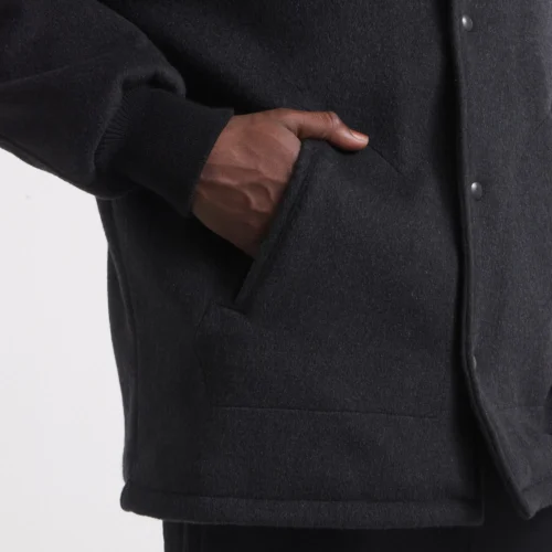 San Francisco 49ers Cashmere Coaches Full-Snap Wool Varsity Jacket - Image 3