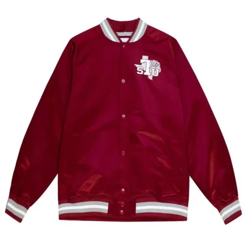 Texas Southern Tigers Cardinal Red Satin Varsity Jacket