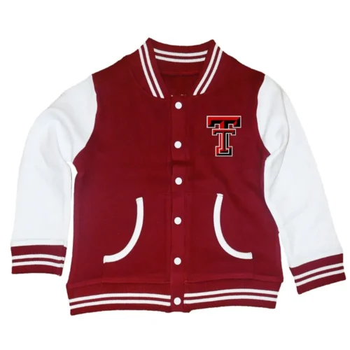 Texas Tech Red Raiders Maroon Satin Varsity Jacket