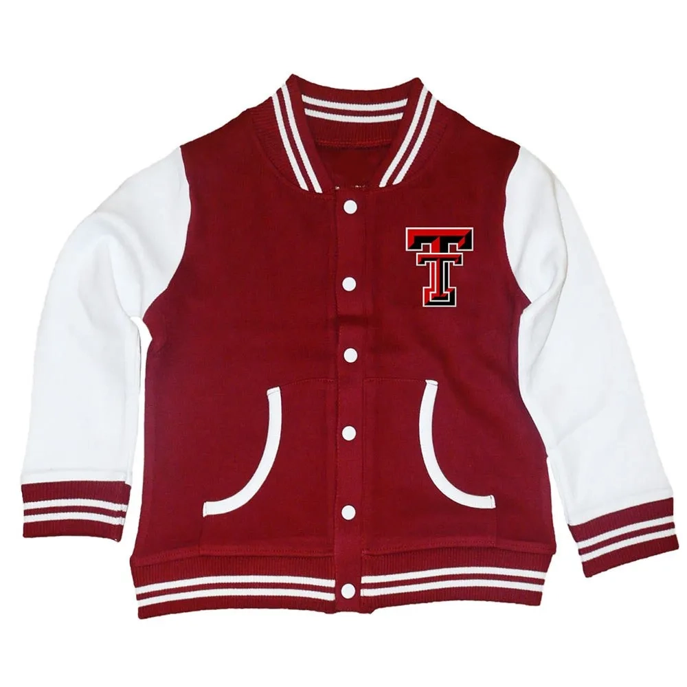 Texas Tech Red Raiders Maroon Satin Varsity Jacket