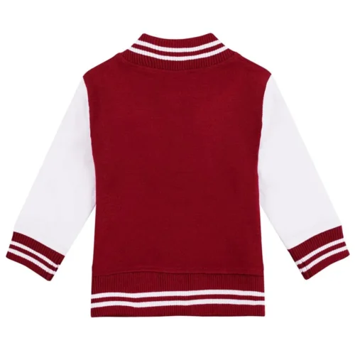 Alternative view of Texas Tech Red Raiders Maroon Satin Varsity Jacket
