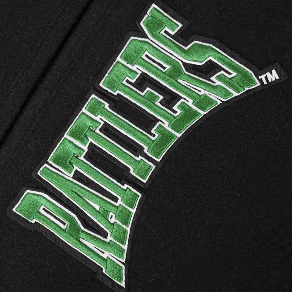 Florida A&M Rattlers Crest Emblem Black Wool & Varsity Jacket - Image 4