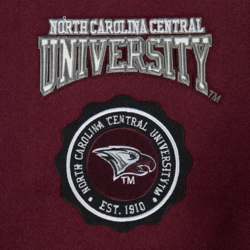 North Carolina Central Eagles Classic Satin Varsity Jacket - Image 8