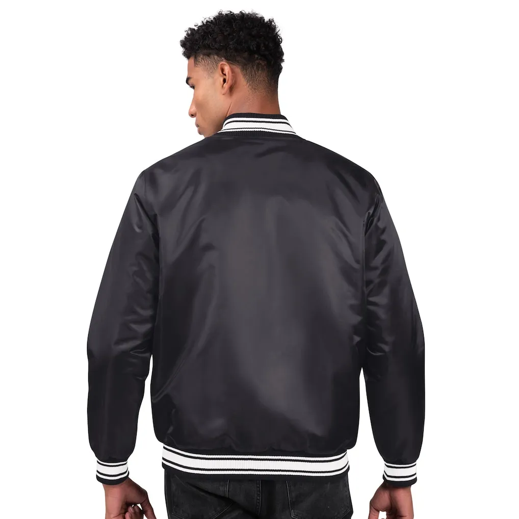 Alternative view of Miami Hurricanes Core Black Satin Varsity Jacket