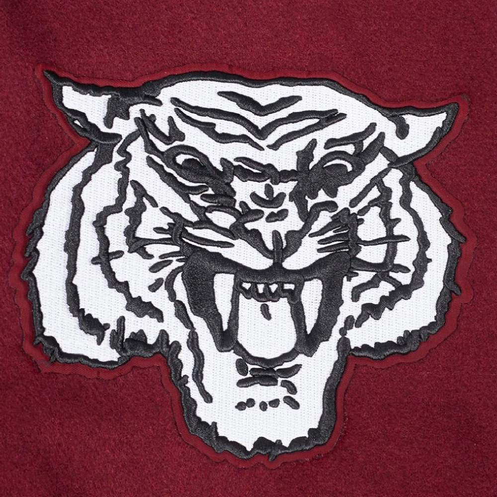 Morehouse Maroon Tigers Classic Maroon Wool Varsity Jacket - Image 8