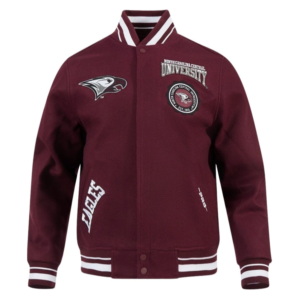 North Carolina Central Eagles Classic Satin Varsity Jacket