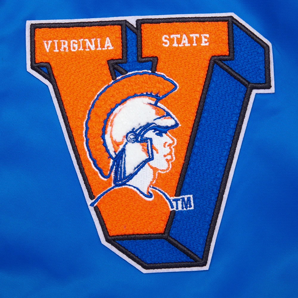 Virginia Cavaliers Women’s Classic Blue Satin Varsity Jacket - Image 6