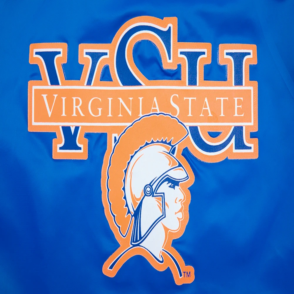 Virginia Cavaliers Women’s Classic Blue Satin Varsity Jacket - Image 10