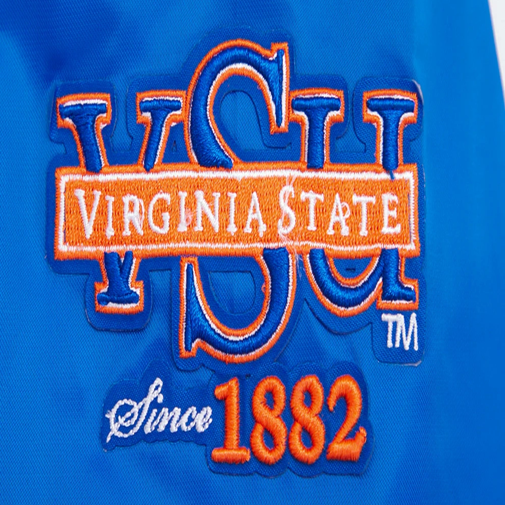 Virginia Cavaliers Women’s Classic Blue Satin Varsity Jacket - Image 7