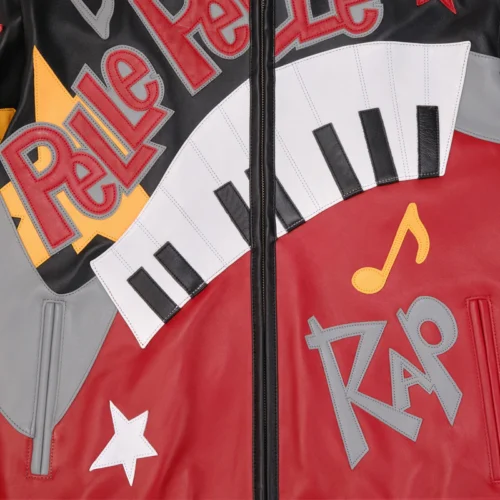 Pelle Pelle 50 Years Of Hip Hop Black & Red Leather Jacket - Image 6