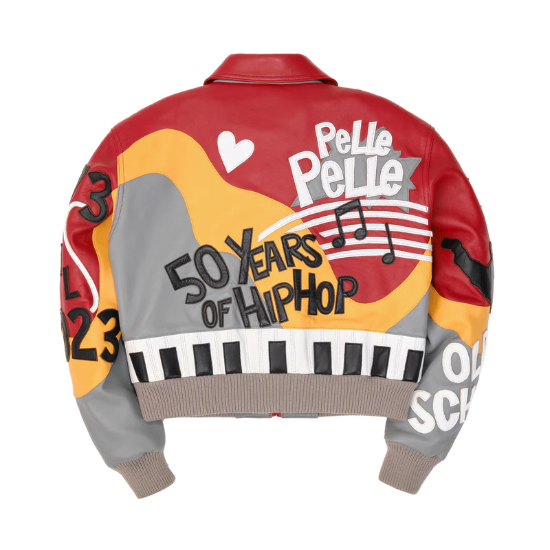 Pelle Pelle 50 Years Of Hip Hop Women's Crop Red Leather Jacket - Image 2