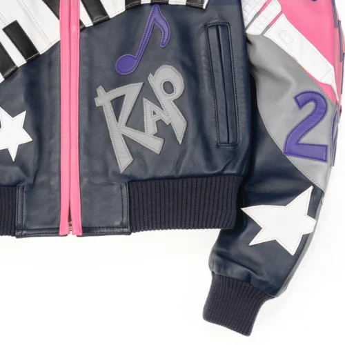 Pelle Pelle 50 Years Of Hip Hop Women's Crop Pink Leather Jacket - Image 6